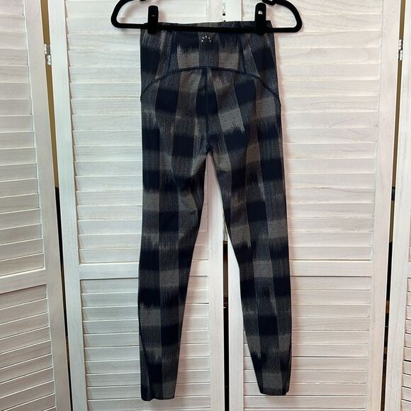 Varley Anthropologie Meadow Fragment Check Leggings Tights Small - Picture 5 of 10